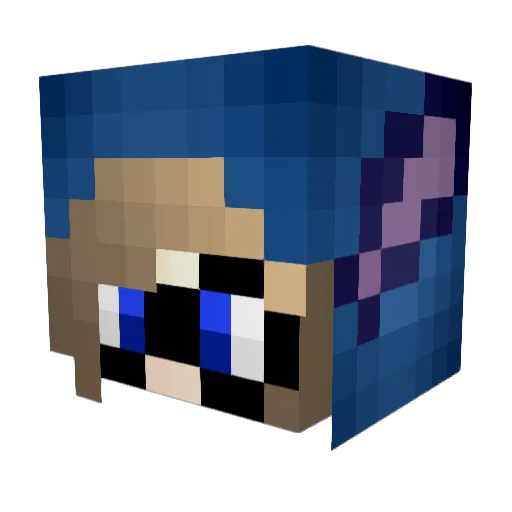 bunny_boy_ Minecraft avatar head, 3D render