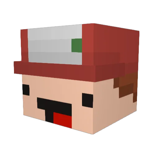 bunnycider Minecraft avatar head, 3D render