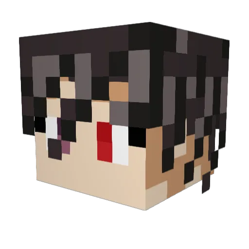 bunnydakillr Minecraft avatar head, 3D render