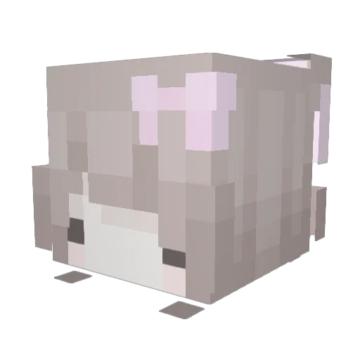 bunnygrace Minecraft avatar head, 3D render