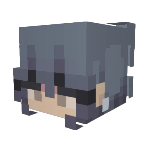 bunnyha Minecraft avatar head, 3D render