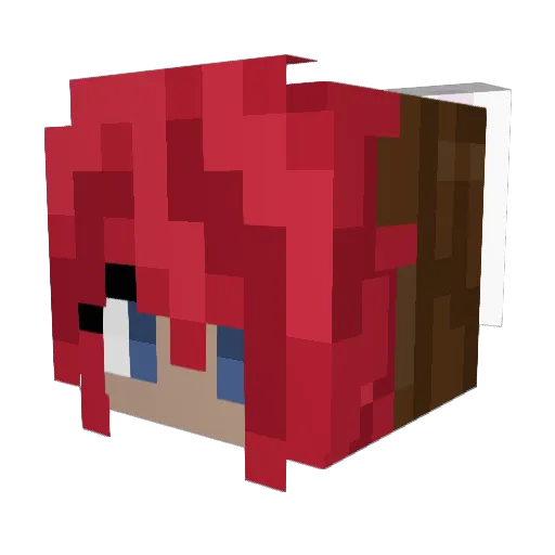 bunnyleafs Minecraft avatar head, 3D render
