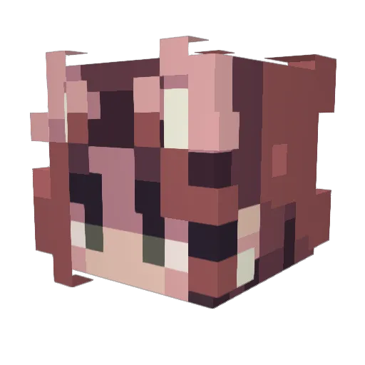 bunnylover3229 Minecraft avatar head, 3D render