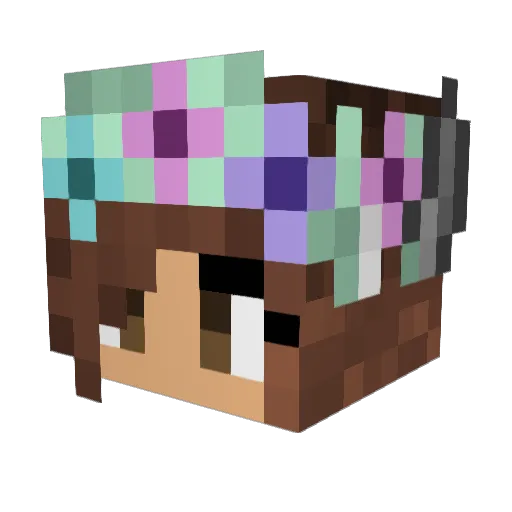 bunnyluv16 Minecraft avatar head, 3D render
