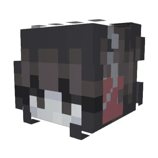 bunnypeaks Minecraft avatar head, 3D render