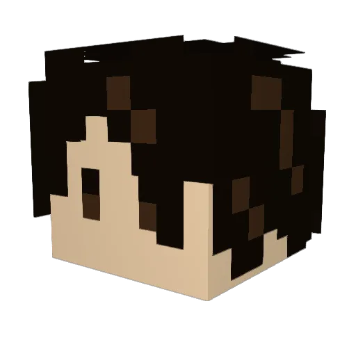 bunnysoft21 Minecraft avatar head, 3D render