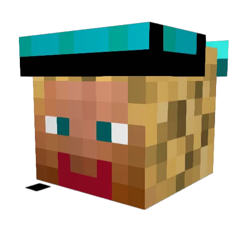 bunnystarbear Minecraft avatar head, 3D render