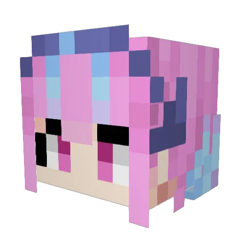 bunnywalker69 Minecraft avatar head, 3D render
