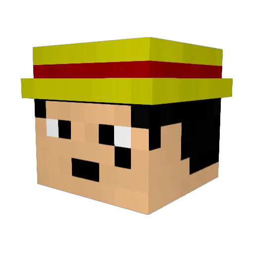 buntans Minecraft avatar head, 3D render