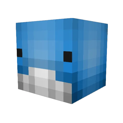 bunterr Minecraft avatar head, 3D render