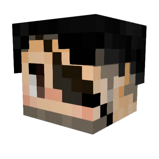 bunuvirus Minecraft avatar head, 3D render