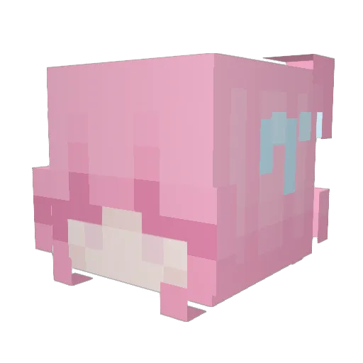 bunvee Minecraft avatar head, 3D render