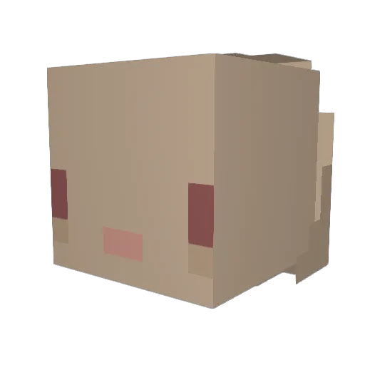bunyaviridae Minecraft avatar head, 3D render