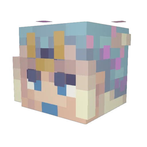 buorite Minecraft avatar head, 3D render