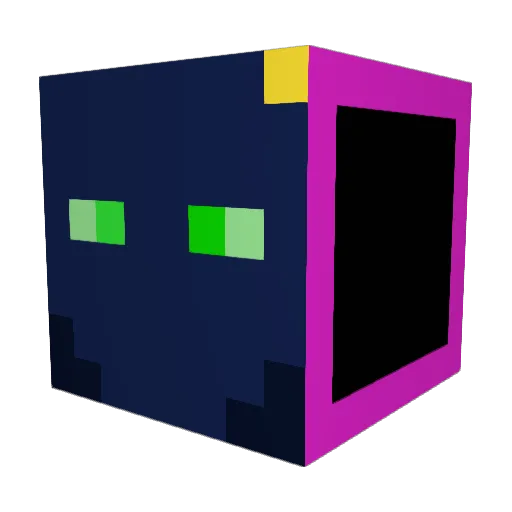bur9ah Minecraft avatar head, 3D render