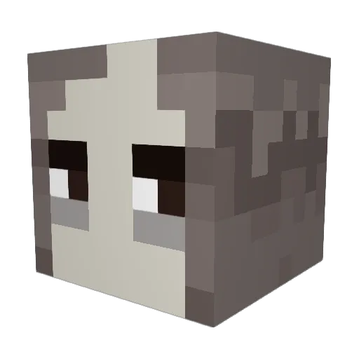 buragobesuto Minecraft avatar head, 3D render