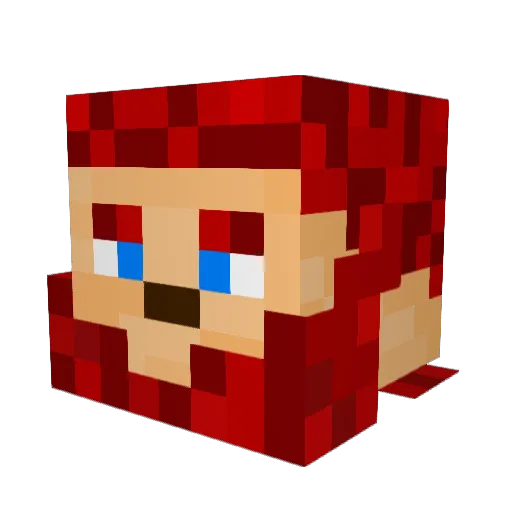 burak404 Minecraft avatar head, 3D render
