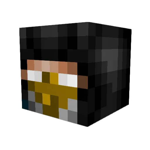 burak_enis Minecraft avatar head, 3D render