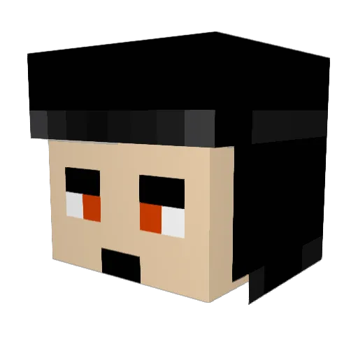burbon228 Minecraft avatar head, 3D render