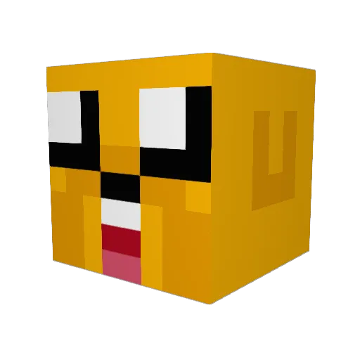 burbur15 Minecraft avatar head, 3D render