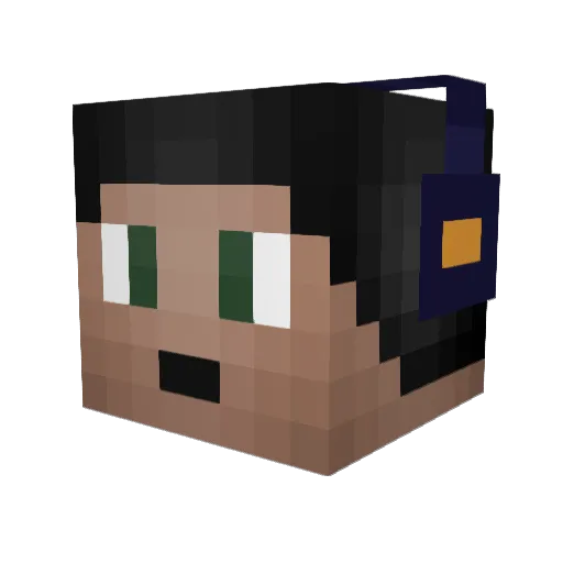burgerbro988 Minecraft avatar head, 3D render