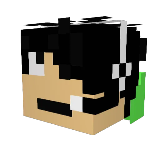 burgerland Minecraft avatar head, 3D render