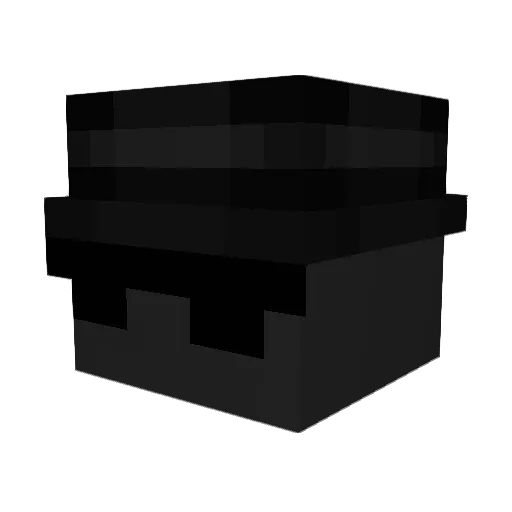 burght Minecraft avatar head, 3D render