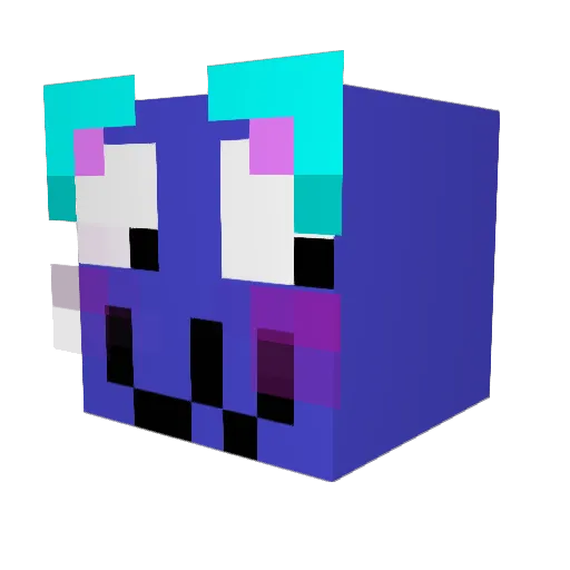 burgsampson Minecraft avatar head, 3D render