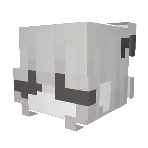 burned_butterfly Minecraft avatar head, 3D render