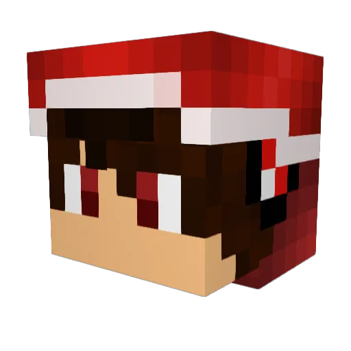 burninggoblet Minecraft avatar head, 3D render