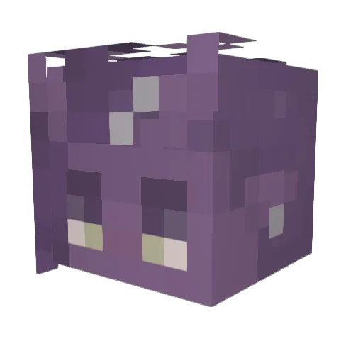 burningmesh Minecraft avatar head, 3D render