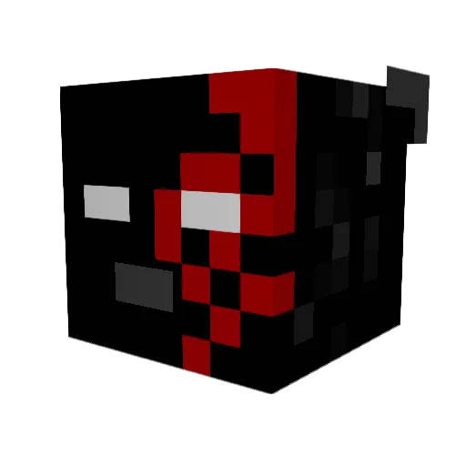 burningshotz Minecraft avatar head, 3D render