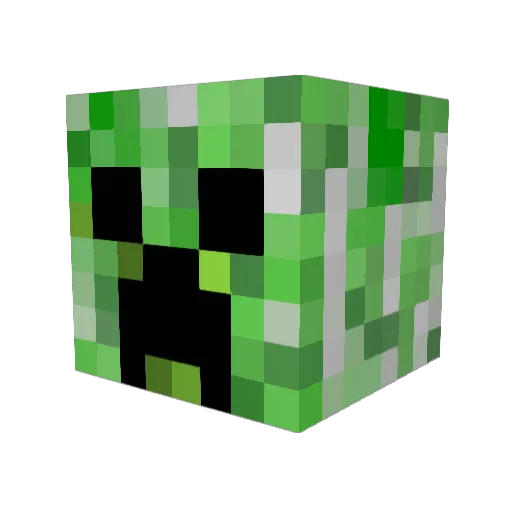 burninnator Minecraft avatar head, 3D render