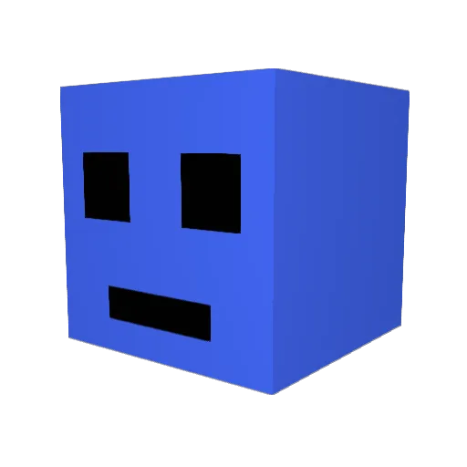 burnpsy Minecraft avatar head, 3D render