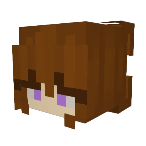 burntjuuls Minecraft avatar head, 3D render