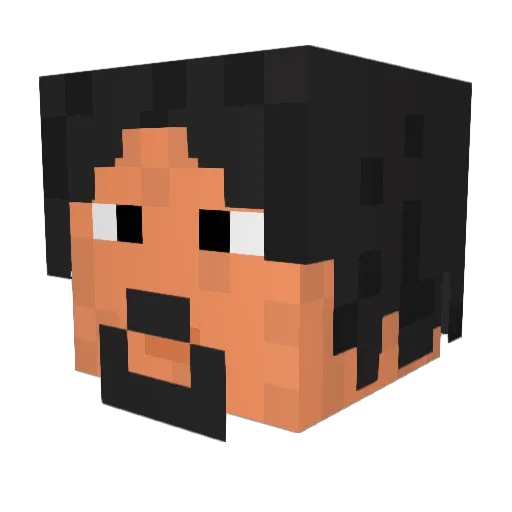 burnttamale Minecraft avatar head, 3D render
