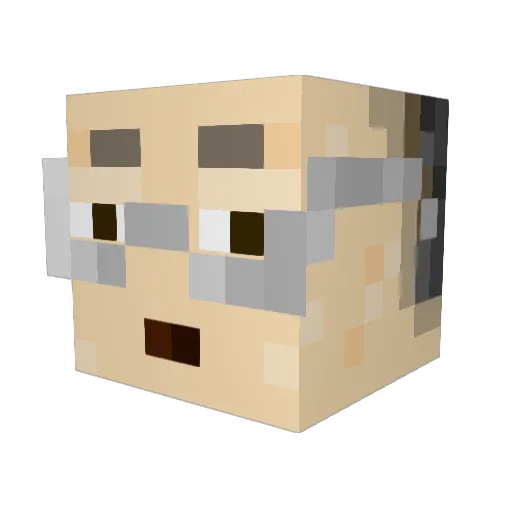 burnttoast1408 Minecraft avatar head, 3D render