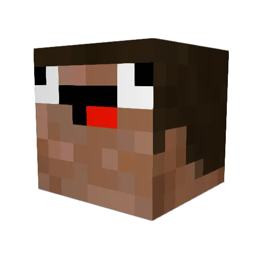 burnzy1214 Minecraft avatar head, 3D render