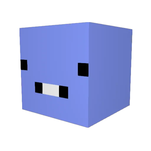 burokim Minecraft avatar head, 3D render