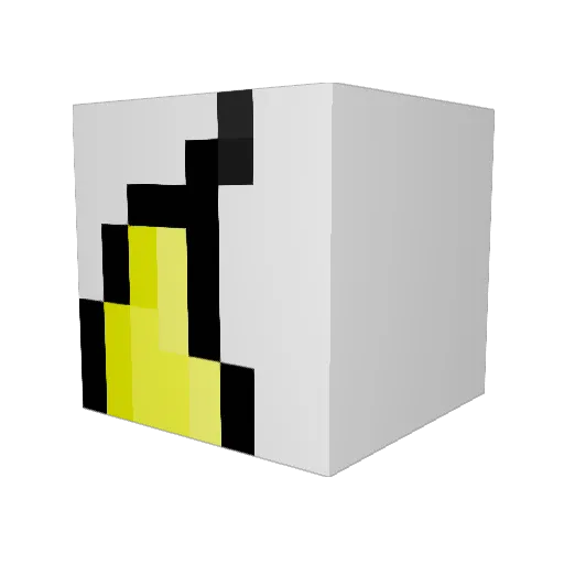 buron3 Minecraft avatar head, 3D render