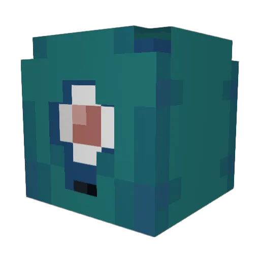 burrgerr Minecraft avatar head, 3D render