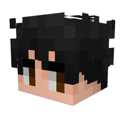 burrito04 Minecraft avatar head, 3D render