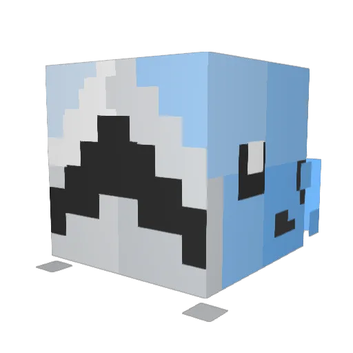 burrito1 Minecraft avatar head, 3D render