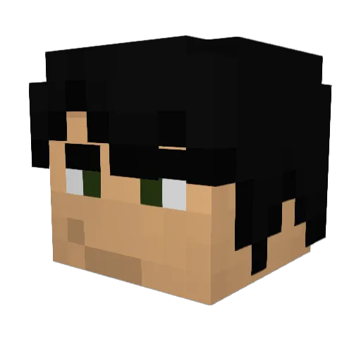burrowman Minecraft avatar head, 3D render