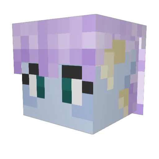 burtypurty Minecraft avatar head, 3D render