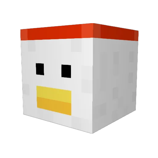 burupo Minecraft avatar head, 3D render