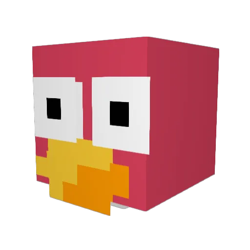 busaikunatori Minecraft avatar head, 3D render
