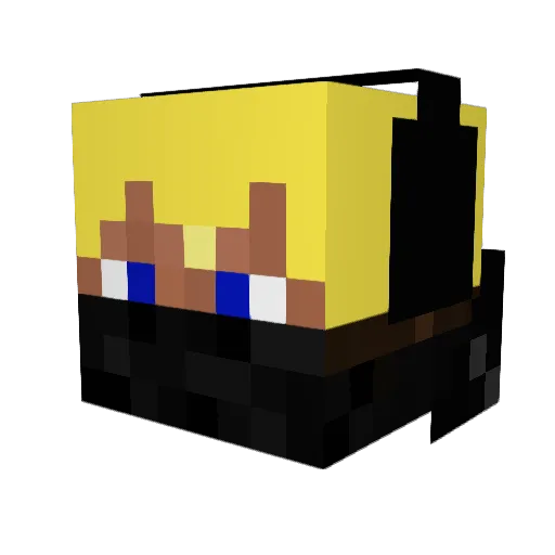 busan03 Minecraft avatar head, 3D render