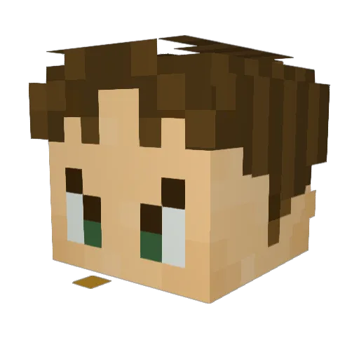 busbajjarn Minecraft avatar head, 3D render