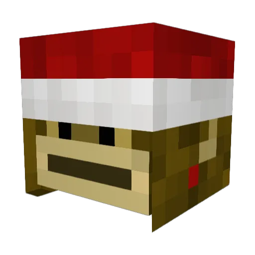buscjona Minecraft avatar head, 3D render